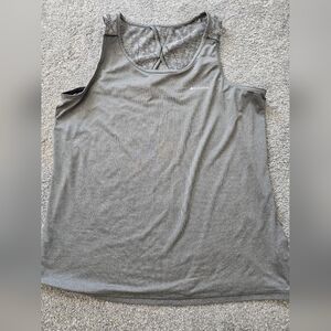 Women's Gray Columbia Lace-Back Performance Tank Top, Size XL